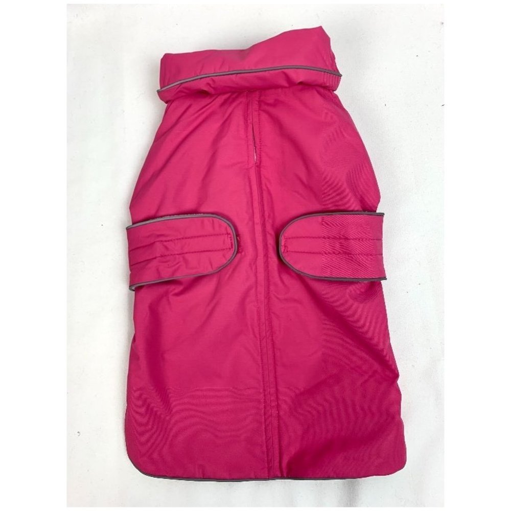 A Pet's World Fleece-Lined Dog Coat 16", pink NWT